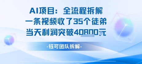 AI收徒变现闭环：一条视频收35人，日入1k+(附完整SOP)-网创副业教程