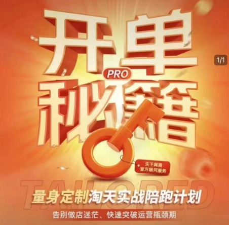淘宝开单秘籍PRO，量身定制淘天实战陪跑计划，告别做店迷茫、快速突破运营瓶颈期（更新6月）-网创副业教程