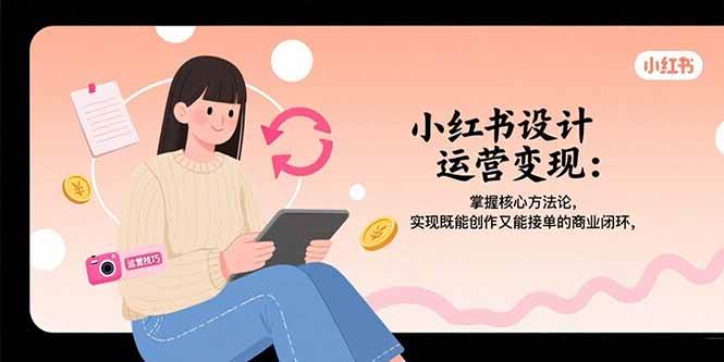 （15636期）小红书设计运营变现：掌握核心方法论，实现既能创作又能接单的商业闭环-网创副业教程
