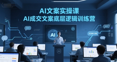 AI文案实操课，AI成交文案底层逻辑训练营-网创副业教程