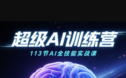 超级AI视频：绘画、带货、职场全场景113节通关课，解锁AI无限可能，开启精彩AI之旅-网创副业教程
