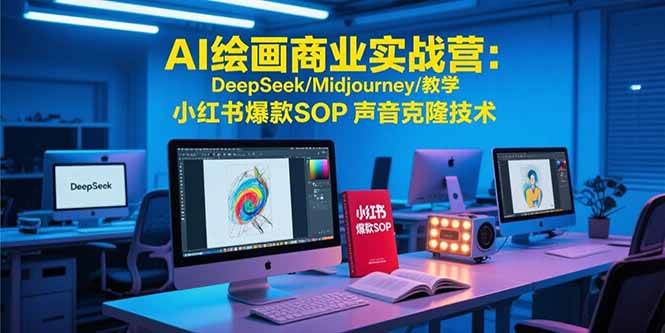 （15460期）AI绘画商业实战营：DeepSeek/Midjourney/教学 小红书爆款SOP 声音克隆技术-网创副业教程