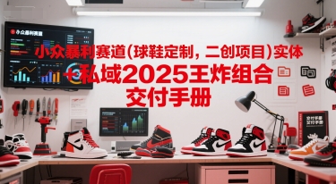 小众暴利赛道(球鞋定制，二创项目)实体+私域2025王炸组合 交付手册-网创副业教程