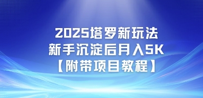 2025塔罗新玩法，新手沉淀后月入5K【附带项目教程】-网创副业教程