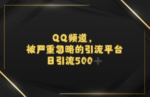引流蓝海QQ频道，日引500+创业粉-网创副业教程