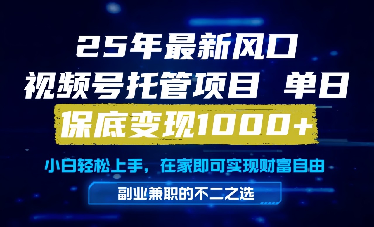 真正的懒人项目，妥妥的福利，先到先得，单日保底1000+-网创副业教程