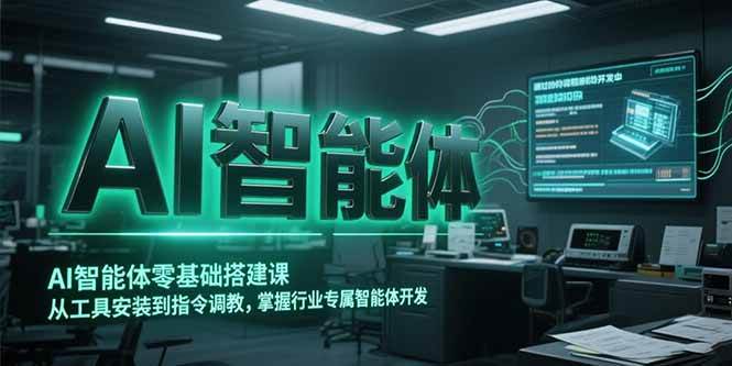 （15257期）AI智能体零基础搭建课，从工具安装到指令调教，掌握行业专属智能体开发…-网创副业教程