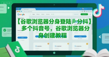 谷歌浏览器分身登陆多个抖音号，谷歌浏览器分身创建教程-网创副业教程