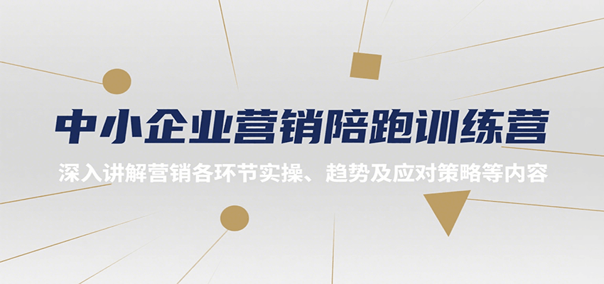 中小企业营销陪跑训练营，深入讲解营销各环节实操、趋势及应对策略等内容-网创副业教程