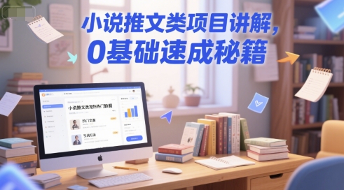 小说推文类项目讲解，0 基础速成秘籍-网创副业教程