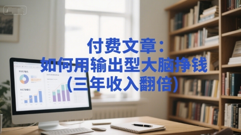 付费文章：如何用输出型大脑挣钱(三年收入翻倍)-网创副业教程
