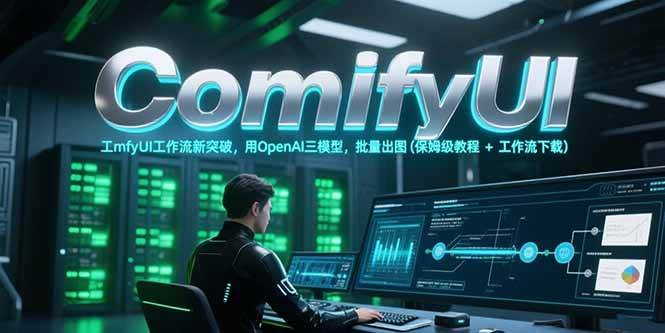 ComfyUI工作流新突破，用OpenAI三模型，批量出图(保姆级教程+工作流下载)-网创副业教程