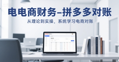 电商财务-拼多多对账，从理论到实操，系统学习电商对账-网创副业教程