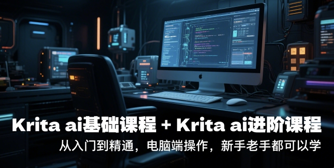 krita ai基础课程+Krita ai进阶课程，从入门到精通，电脑端操作，新手老手都可以学-网创副业教程