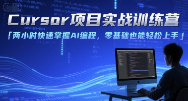 Cursor项目实战训练营，两小时快速掌握AI编程，零基础也能轻松上手-网创副业教程