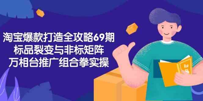 淘宝爆款打造全攻略-69期，标品裂变与非标矩阵，万相台推广组合拳实操-网创副业教程