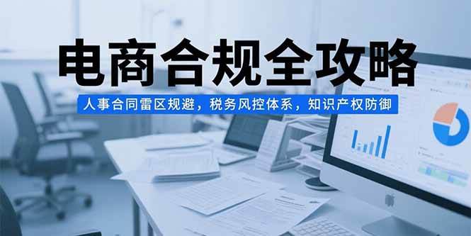 （15377期）电商合规全攻略，人事合同雷区规避，税务风控体系，知识产权防御-网创副业教程