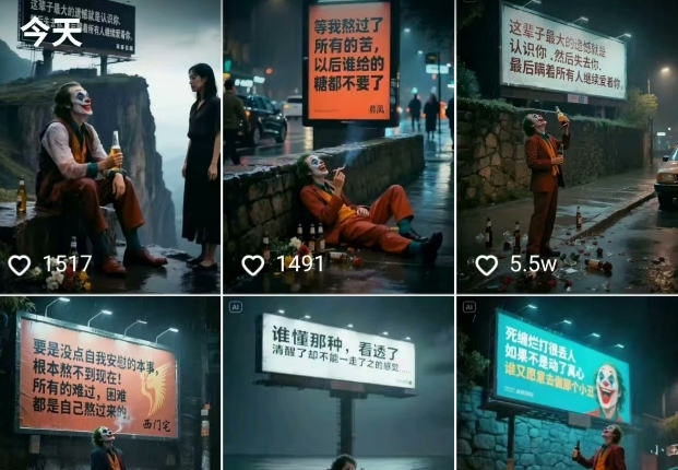 一条视频竟然15W赞！用AI制作小丑自嘲扎心文案视频，当下非常火爆的短视频流量神器-网创副业教程