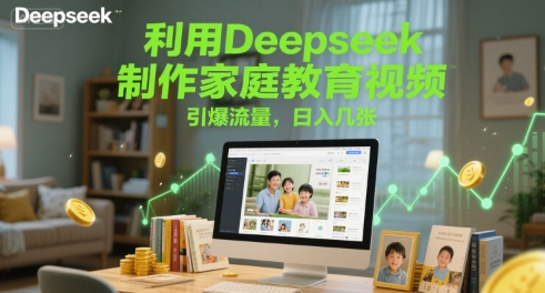 利用Deepseek制作家庭教育视频，引爆流量，日入几张-网创副业教程