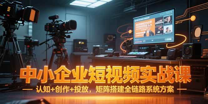 图片[1]-（15249期）中小企业短视频实战课，认知+创作+投放，矩阵搭建全链路系统方案-网创副业教程
