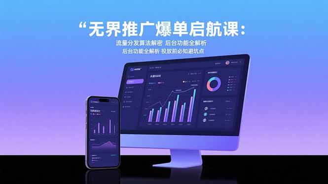 图片[1]-（15567期）无界推广爆单启航课：流量分发算法解密 后台功能全解析 投放前必知避坑点-网创副业教程