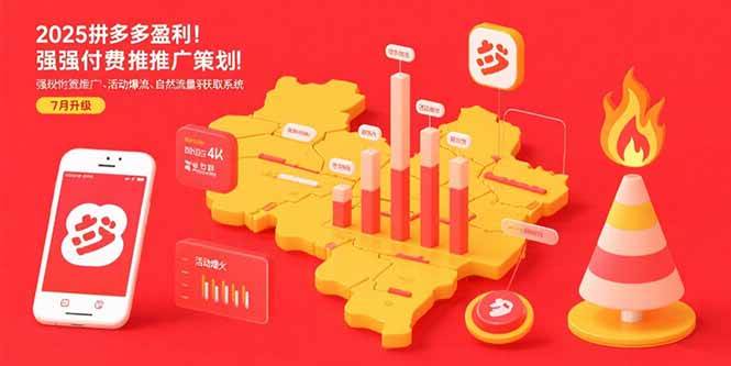图片[1]-（15509期）2025拼多多盈利地图：强付费推广策略/活动爆流/自然流量获取系统(7月更新)-网创副业教程