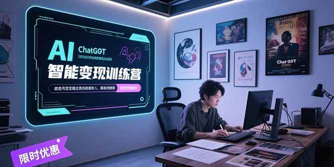 图片[1]-（15389期）AI智能变现训练营，ChatGPT写作变现，电影解说制作，图文带货方法论-网创副业教程