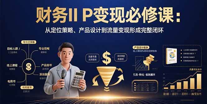 图片[1]-（15728期）财务IP变现必修课：从定位策略、产品设计到流量变现形成完整闭环-网创副业教程