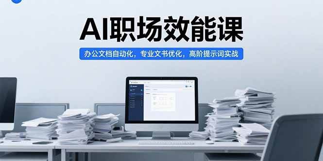 图片[1]-（15371期）AI职场效能课，办公文档自动化，专业文书优化，高阶提示词实战-网创副业教程