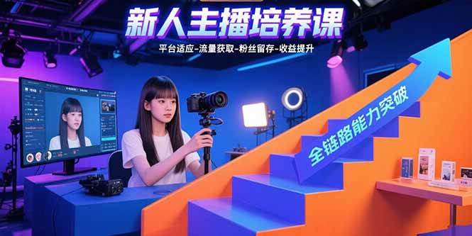 图片[1]-（15701期）新人主播培养课：平台适应-流量获取-粉丝留存-收益提升 全链路能力突破-网创副业教程