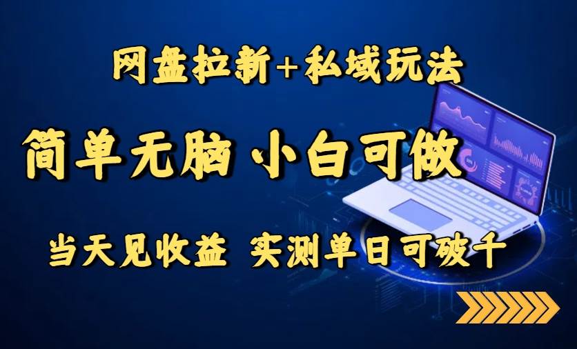 图片[1]-（15744期）网盘拉新+私域玩法，简单无脑，小白可做，当天见收益，实测单日可破千-网创副业教程