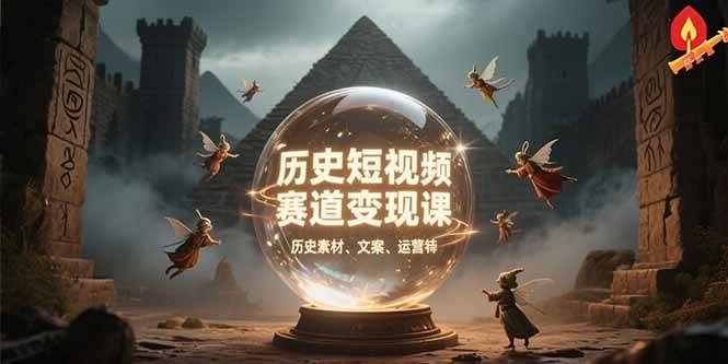 图片[1]-（15386期）历史短视频赛道变现课，百集素材库应用，文案剪辑技巧，账号运营全案-网创副业教程