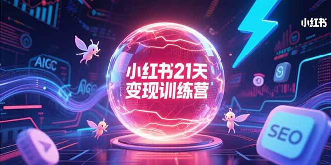 图片[1]-（15328期）小红书21天变现训练营，AIGC工具高效应用，SEO优化核心技巧-网创副业教程